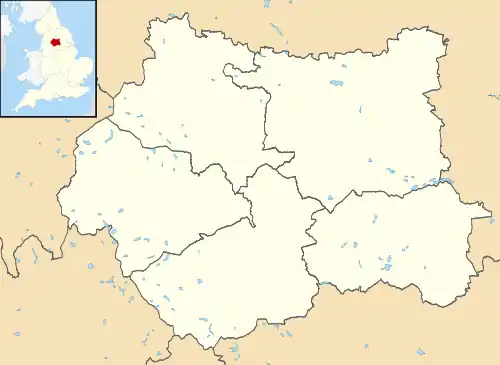 Maps of castles in England by county: L–W is located in West Yorkshire