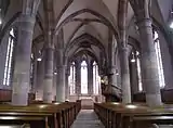 Interior view of the navetowards the choir.