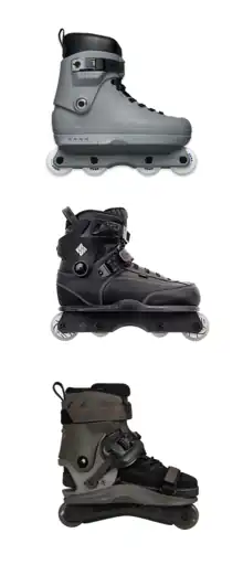 The term Anti-rocker is derived from the "rockering" of skate wheels to simulate a curved ice skating blade.