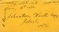 Postmark from a Confederate soldier living in "Why Not". (note the original spelling of the community) The postmark is dated December 16, 1862.