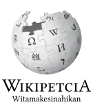 Wikipedia logo showing "Wikipedia: The Free Encyclopedia" in Atikamekw