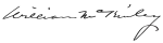 William McKinley's signature