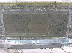 The memorial to William Ralston Patrick in Beith cemetery.