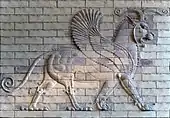 Relief of winged lion
