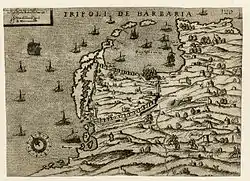 Image 65Map of Tripoli in 1561 (from Albanian piracy)