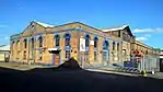 Steam Factory: the former brass foundry (1846) with the smithery beyond