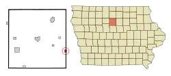 Location of Dows, Iowa
