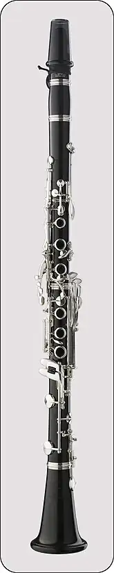 Reform Boehm clarinet with 19 keys and 7 rings, developed c. 1949 by  Fritz Wurlitzer.