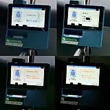 Yang Cheng Tong reader in buses, which also support payments through QR Code