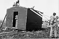 Kibbutz Yiftah under construction, ,1948