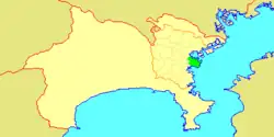 Location of Naka in  Kanagawa
