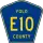 County Road E10 marker