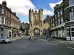 The southern entrance to York, Micklegate Bar, is a 12th–14th&nbsp;century structure