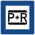Sign 316Park and ride