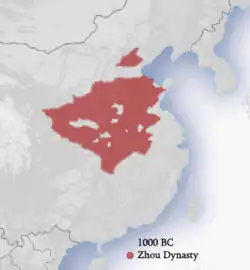 Image 64Population concentration and boundaries of the Western Zhou dynasty in China (from History of Asia)