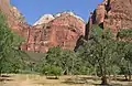 Castle Dome from Zion Lodge