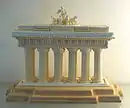 Model in sugar of Berlin's Brandenburg Gate