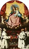 Virgin of the Rosary Venerated by Carthusians, Francisco de Zurbarán, circa 1637–1639