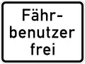 Ferry users allowed
