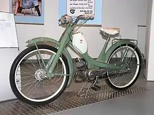 NSU Quickly 50&nbsp;cc (3.1&nbsp;cu&nbsp;in) T/S moped (1953)