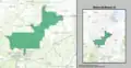 Map of the 13th Congressional district from 2013–2023