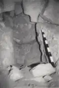 Ceiling of upper tunnel.