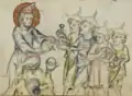 Jesus reassembles the water jars of the children who, in an attempt to imitate him, smashed their jars on purpose.