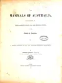 Mammals of Australia (1871).