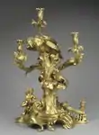 Candelabrum; by Jean Joseph de Saint-Germain; c.1750; gilt bronze; overall: 72.4 x 49.3 x 39.7&nbsp;cm; Cleveland Museum of Art (Cleveland, Ohio, USA)