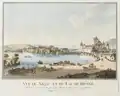 Nidau, town and castle, from the northeast