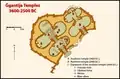 Map of the Ġgantija temples