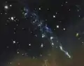 Image 39Herbig–Haro object HH 110 ejects gas through interstellar space.  (from Interstellar medium)
