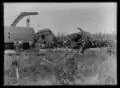 Train wreck in Rainy River District, Ontario in the 1900s.