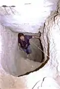 Looking down the upper part from chamber 1.
