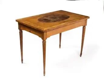 Games table top turned to plain side