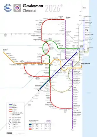 Chennai Metro Rail Network