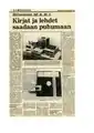 The microprocessor came and stayed 2. Books and magazines are made to talk, Aamulehti February 13, 1980.