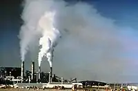 Before flue-gas desulfurization was installed, the emissions from this power plant in New Mexico contained excessive amounts of sulfur dioxide.