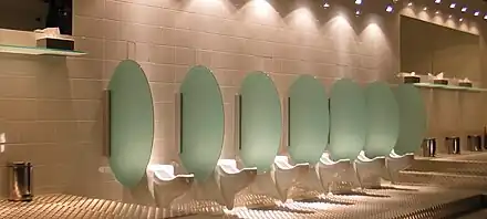 Urinals designed for female users