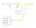 Wiring diagram for a hybrid wind/PV system