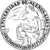 Seal of the University of Buenos Aires, with the motto "Argentum virtus robur et studium".