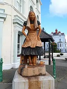 Alice statue, Alice trail, Llandudno, Wales