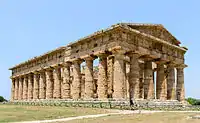 Second Temple of Hera (c 450 BC), modeled after Temple of Zeus in Olympia