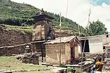 Ancient temple of Goddess Nanda Devi at village Lata, Nanda Devi Biosphere