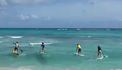 Stand-up Paddle Surf racing.