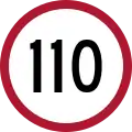 110 km/h (68 mph) on ground-level expressways