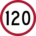 120 km/h (75 mph) on selected highways (the highest speed limit in Thailand)