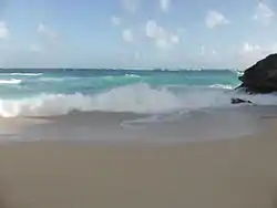 The beach north east of Long Beach is easy to access from the Ocean.
