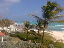 The reef stretches for kilometres past Silver Rock.